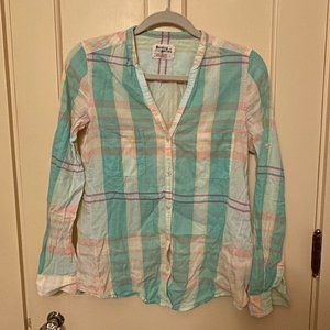 Anthropologie Plaid Button-Down